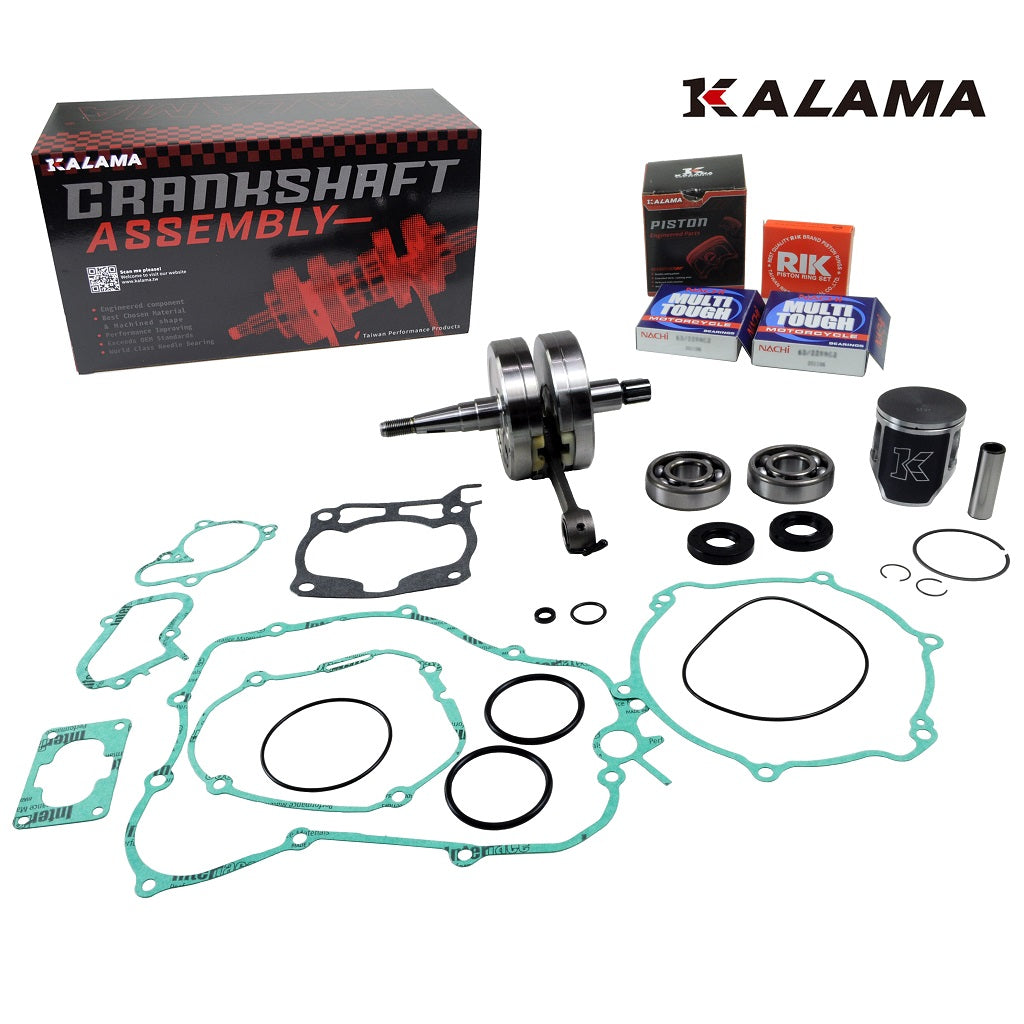 Engine Rebuild Kit for Yamaha YZ125 YZ 125 Crankshaft, Main Bearings, Oil Seals, Piston Kit, Complete Gasket Set 2002~2021