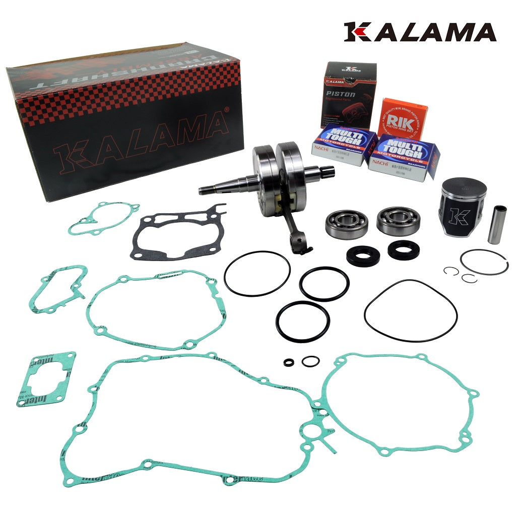 Engine Rebuild Kit for Yamaha YZ125 YZ 125 Crankshaft, Main Bearings, Oil Seals, Piston Kit, Complete Gasket Set 2002~2021