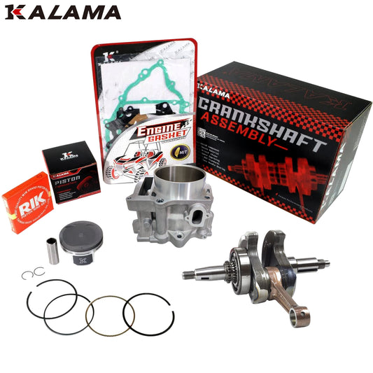 Kalama STD Engine Rebuild Kit for Yamaha Grizzly 700 2007~2013 / Rhino 700 2008~2013 Crankshaft Cylinder Piston Gasket Kit