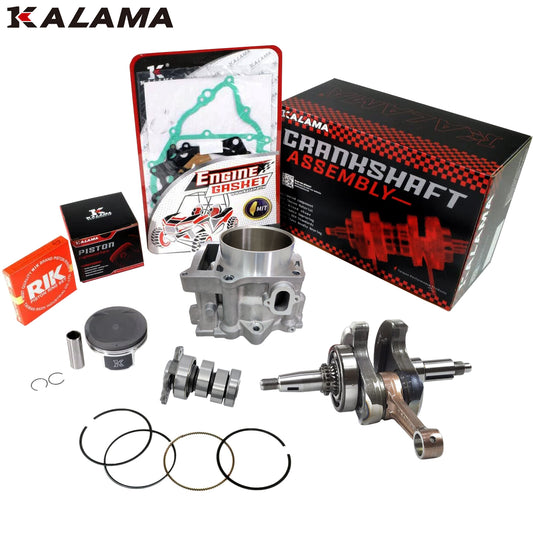 Engine Rebuild Kit Crankshaft Cylinder Mudbeast Camshaft Piston Engine Gasket Set for Yamaha Grizzly 700 2007~2013 / Rhino 700 2008~2013