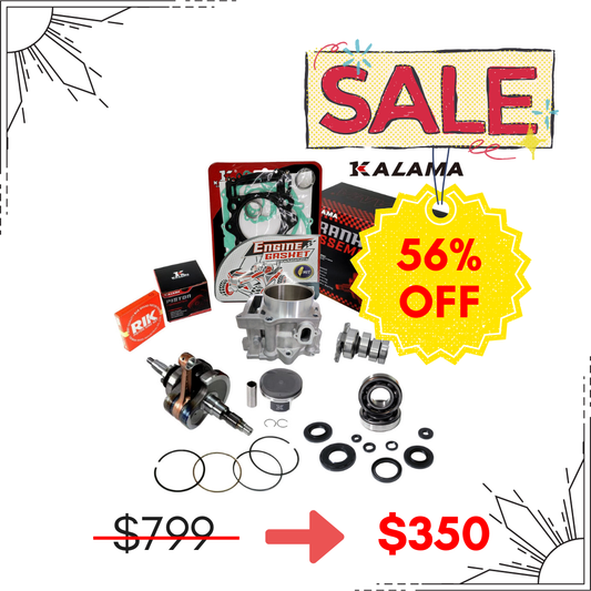 Engine Rebuild Kit for Yamaha Grizzly 700 W/ Main Bearing & Oil Seal Kit 08~13 Engine Rebuild Kit for Yamaha Grizzly 700 W/ Mudbeast Camshaft & Main Bearing & Oil Seal Kit 08~13