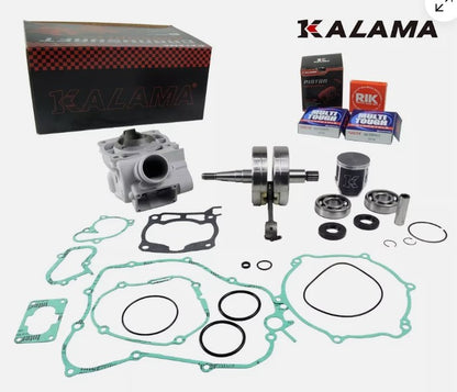 KALAMA Engine Rebuild Kit for Yamaha YZ 125 YZ125 Crankshaft, Crank Bearings, Oil Seals, Cylinder, Piston Kit, Complete Engine Gasekt Set 2005~2021