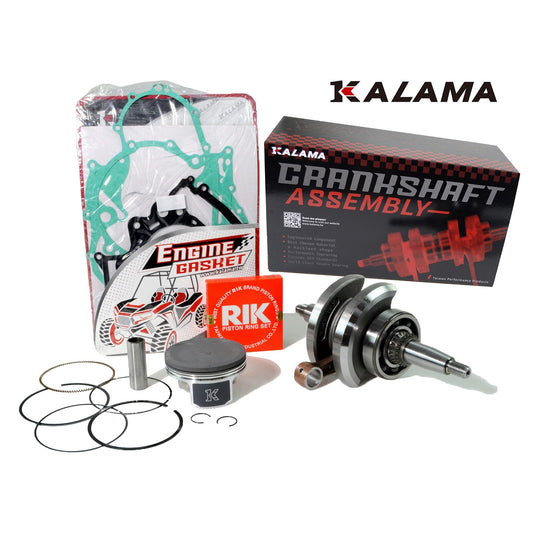 Kalama Engine Rebuild Kit for Yamaha Raptor 700 06-14 / Raptor 700R 09-14 Crankshaft Piston Kit Engine Gasket Set