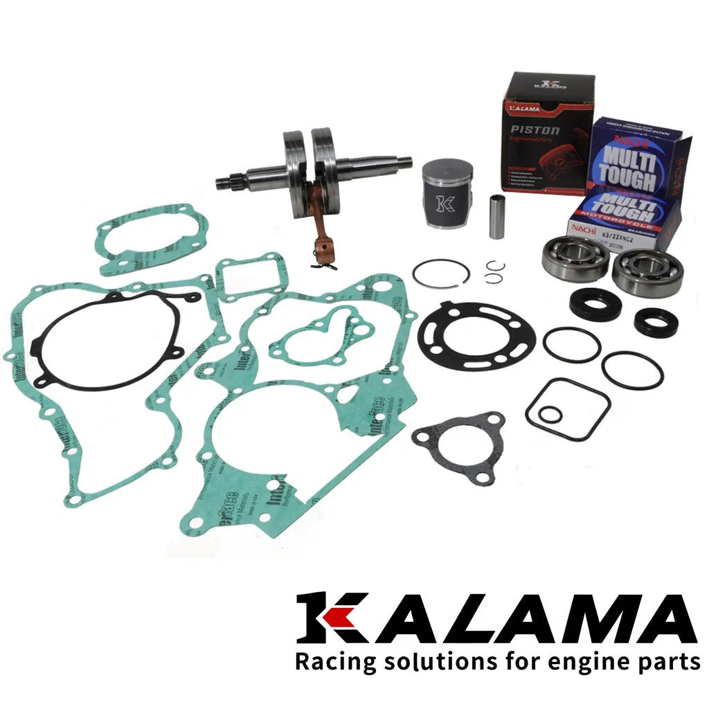 KALAMA Engine Rebuild Kit for Honda CR85R Crankshaft, Piston Kit, Main Bearing &amp; Oil Seal Kit, Engine Gasket Set 2005-2007