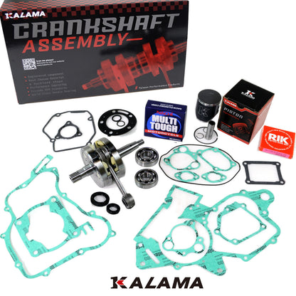 KALAMA Engine Rebuild Kit for Honda CR125R 1992-1998 Crankshaft, Piston, Gasket, Main Bearing & Oil Seal Kit