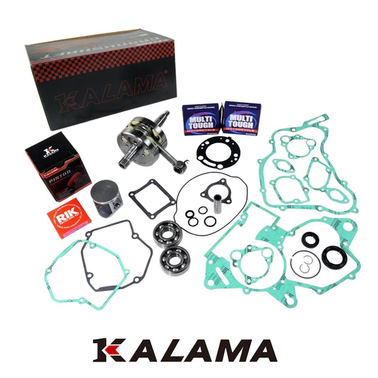 KALAMA Engine Rebuild Kit for Honda CR125R Crankshaft Bearing Piston Engine Gasket Set 2001-2002