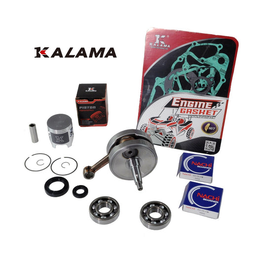 KALAMA Engine Rebuild Kit for Honda CR250R Crankshaft Main Bearing Piston Gasket Set 1997-2001