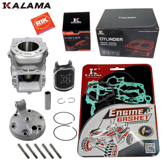 Kalama Top End Kit for Yamaha YZ250 Cylinder, Cylinder Head, Studs, Piston Kit, Gasket Set 2003-2023